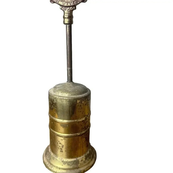 Vintage Retractable Brass Fireside Brush The Revenge 1588 Tall Ship Galleon - Picture 4 of 9